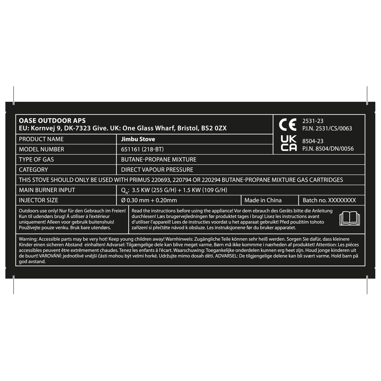 Outwell Jimbu Stove - Gas Stove 6 Outwell Jimbu Stove - Gas Stove - Image 4