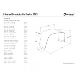 Outwell Universal Connector Air Shelter - Tent Extension -Robens Camp Store outwell universal connector air shelter tent extension detail 9