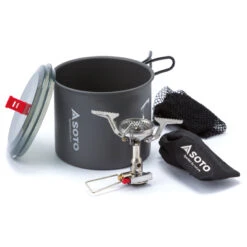 Soto Amicus W/ Igniter + New River Pot Combo - Gas Stove