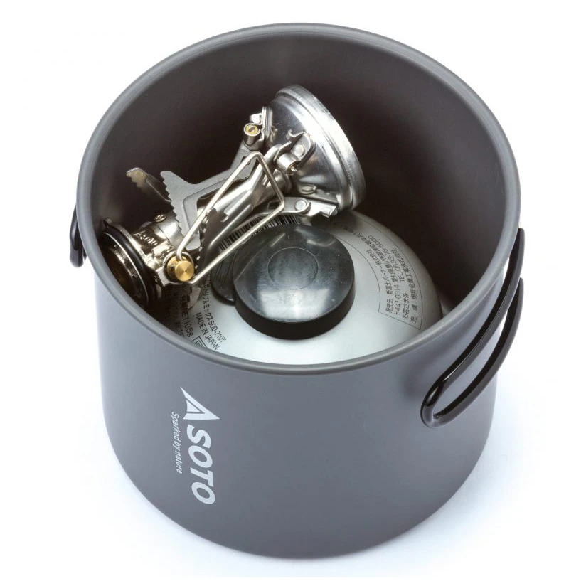 Soto Amicus W/ Igniter + New River Pot Combo - Gas Stove 4 Soto Amicus W/ Igniter + New River Pot Combo - Gas Stove - Image 2