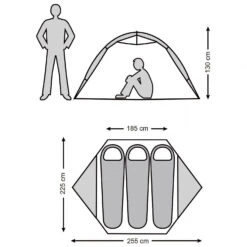 Stoic Njavve 3P Tent - 3-person Tent -Robens Camp Store stoic njavve 3p tent 3 person tent detail 11