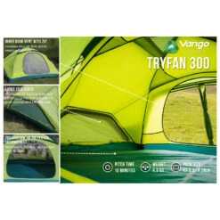 Vango Tryfan 300 - 3-person Tent -Robens Camp Store vango tryfan 300 3 person tent bf detail 3